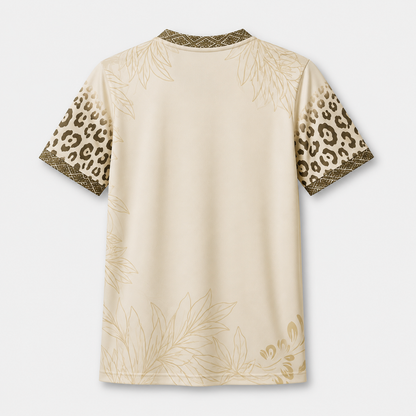 Maillot Brésil concept beige léopard Dos