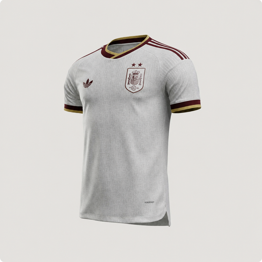 Maillot Espagne Extérieur CDM 2 étoiles blanc 