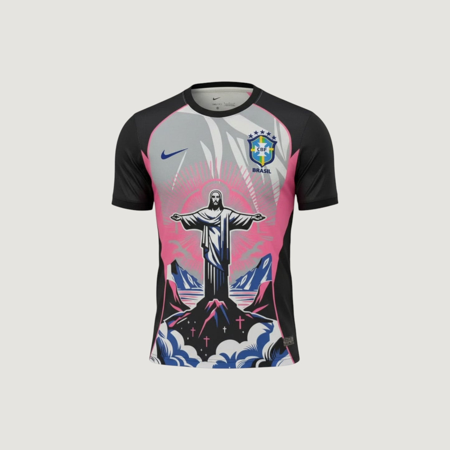 Brésil – Maillot Concept 25/26 – Noir & Rose