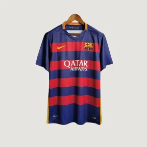 FC Barcelone - Maillot Rétro 15/16 - Bleu, Rouge