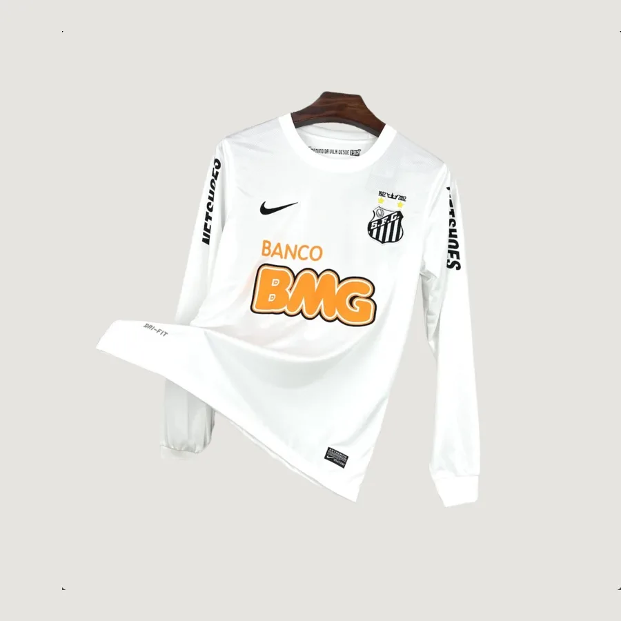 Santos – Maillot Rétro 2011/12 Manches Longues – Blanc