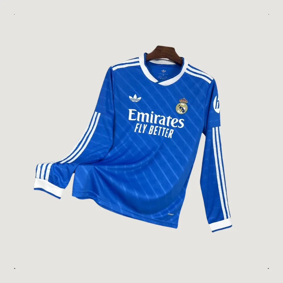 Real Madrid – Maillot Third 2025/2026 Manches Longues – Bleu