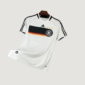 Allemagne – Maillot Domicile Retro 2008 – Blanc, Noir
