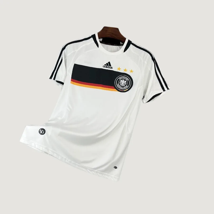 Allemagne – Maillot Domicile Retro 2008 – Blanc, Noir