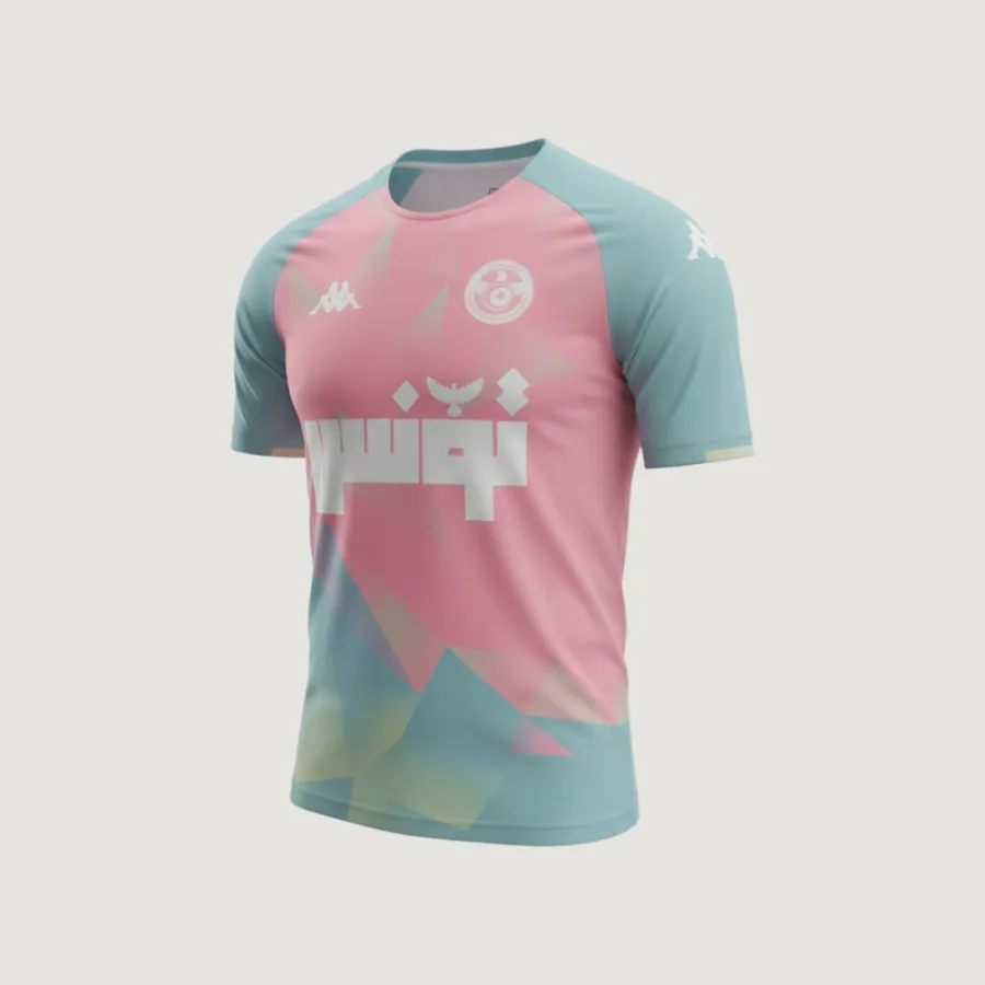 Tunisie – Maillot Concept 2025 – rose, bleu clair