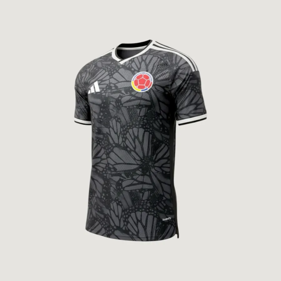 Colombie – Maillot Entraînement Player Version 2026 – Gris, Noir, Blanc