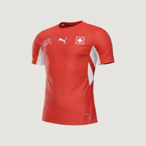 Maillot Domicile Suisse Coupe du Monde 2026 – Rouge, Blanc