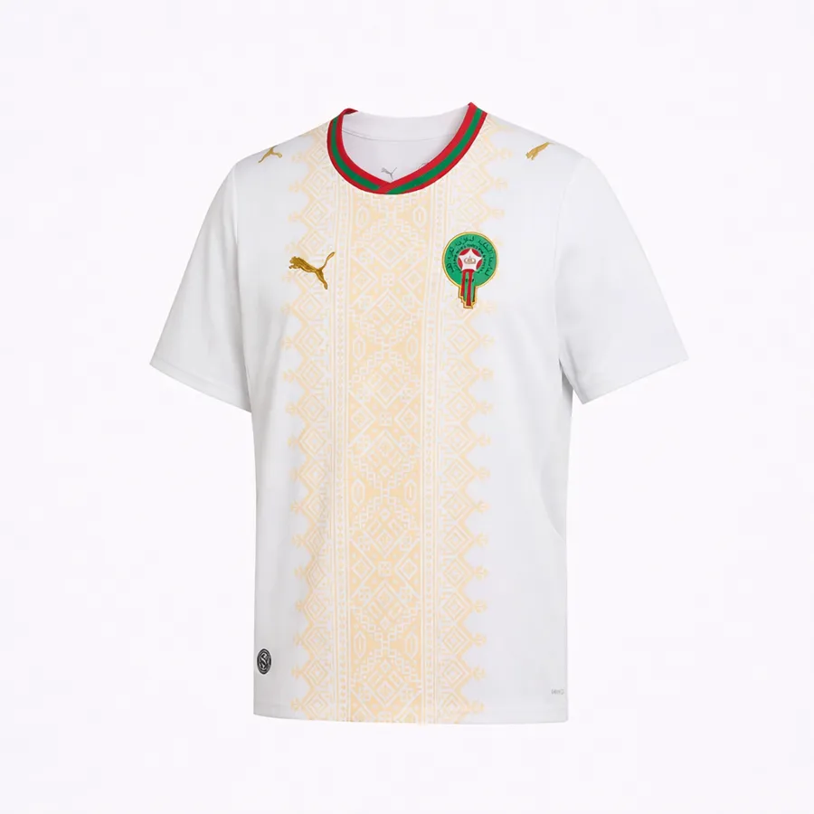 Maroc – Maillot Extérieur 26/27 – Blanc/Or