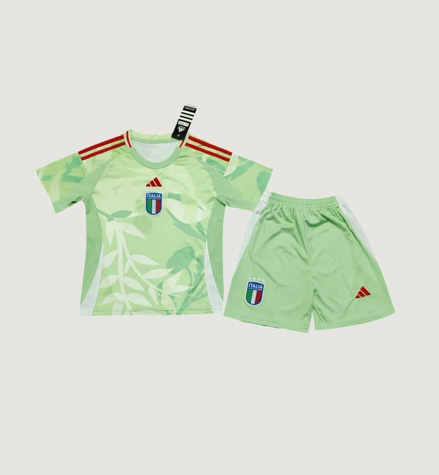 Italie – Maillot Quatrième Extérieur Enfant 25/26 – Vert