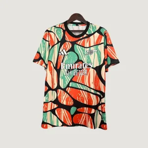 Arsenal - Maillot Pré-Match 24/25 - Orange, Noir, Vert