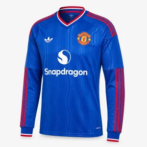 Manchester United – Maillot Extérieur Manches Longues 26/27 - Bleu