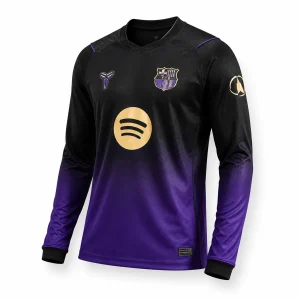 FC Barcelone – Maillot Extérieur Manches Longues 26/27 - Noir/Violet
