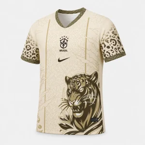Brésil – Maillot Concept Léopard 25/26 – Beige