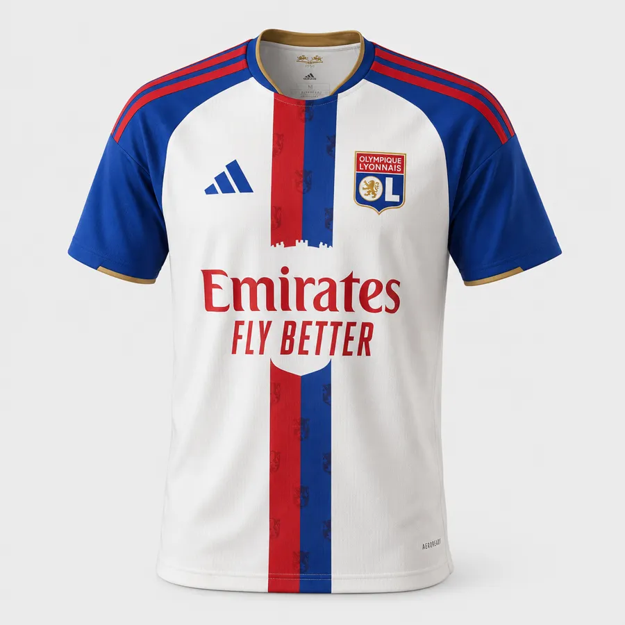 Olympique Lyonnais – Maillot Domicile 26/27 - Blanc/Bleu