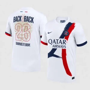Paris – Maillot Extérieur "Back 2 Back" 25/26 - Blanc/Bleu