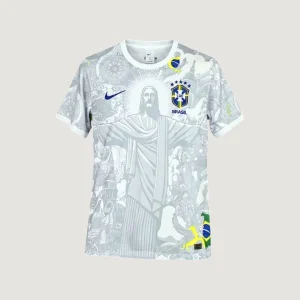 Brésil – Maillot Concept 25/26 – Blanc & Gris