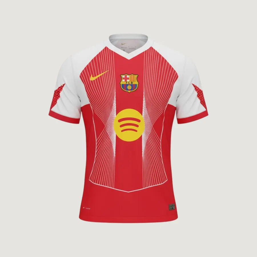 FC Barcelone – Maillot Concept 2025/26 – Blanc, Rouge, Jaune