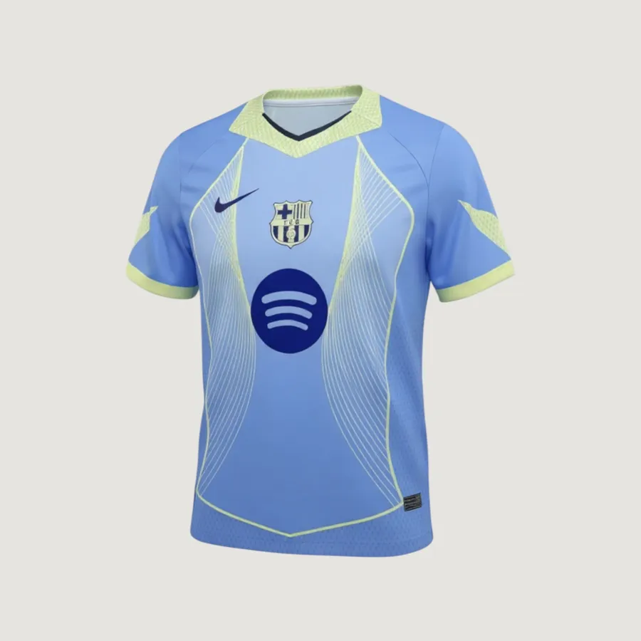 FC Barcelone – Maillot Concept 25/26 – Bleu Ciel & Jaune Fluo