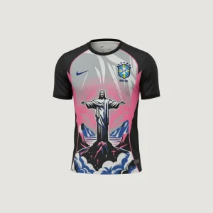 Brésil – Maillot Concept 25/26 – Noir & Rose