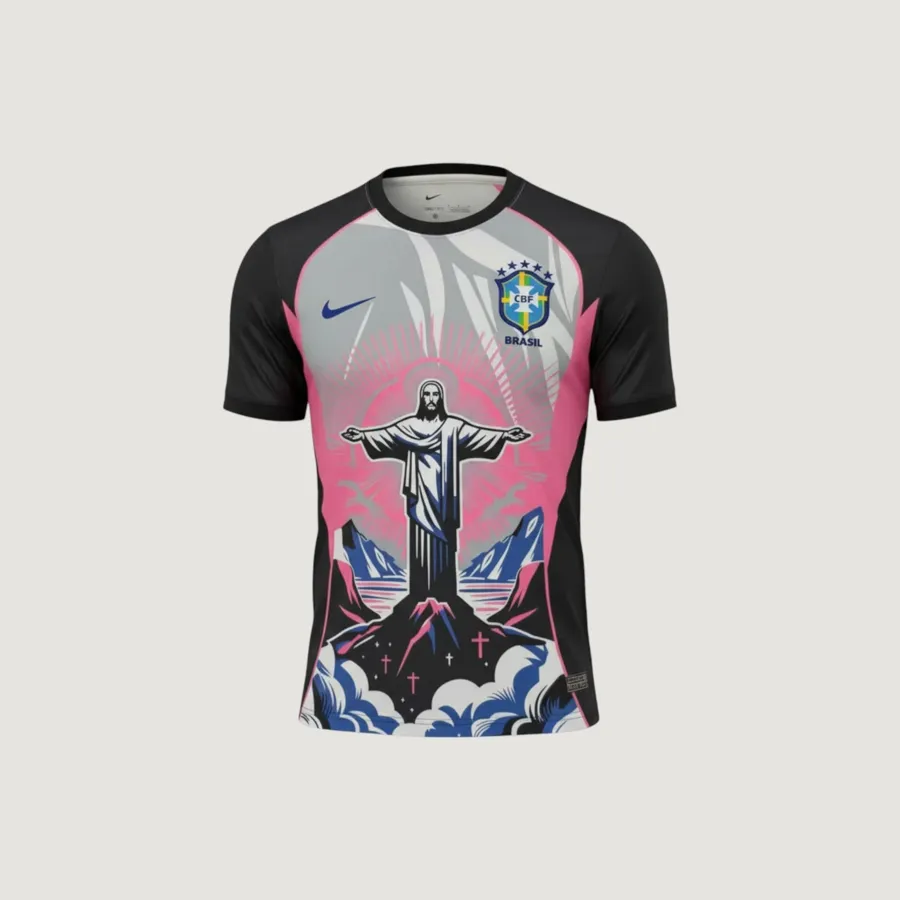 Brésil – Maillot Concept 25/26 – Noir & Rose