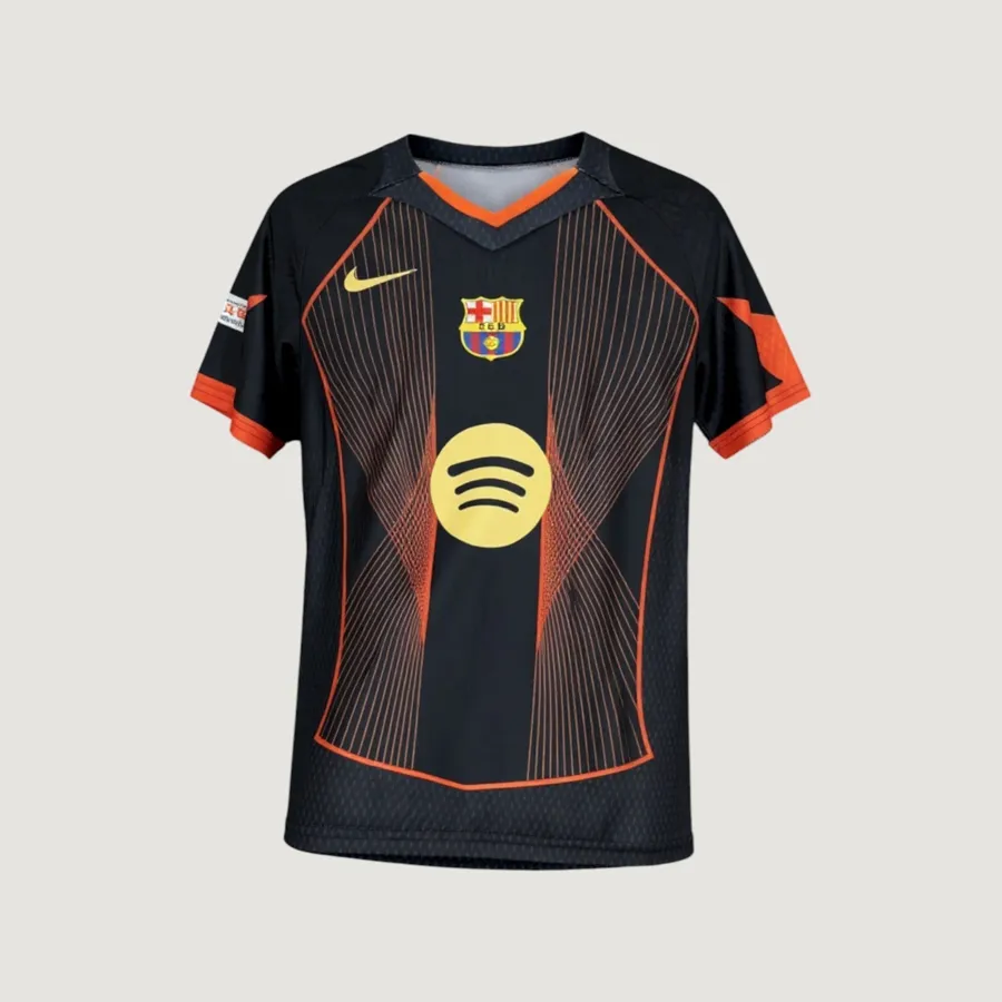 FC Barcelone – Maillot Concept 2025/2026 – Noir & Orange