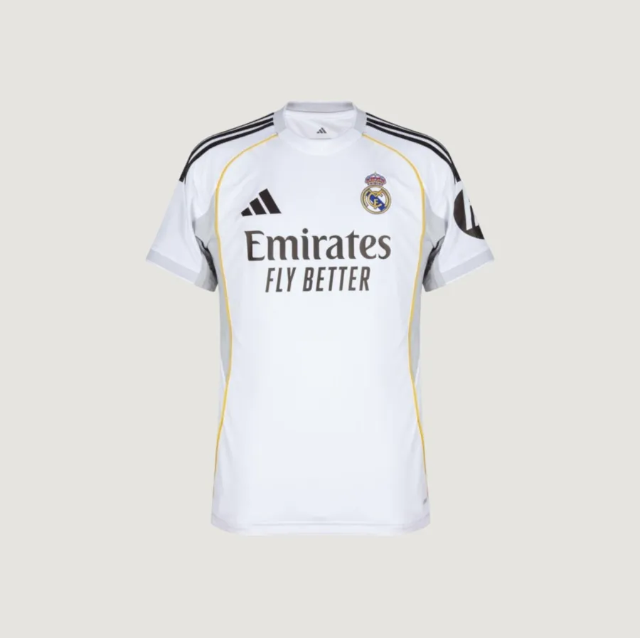 RÉAL MADRID - MAILLOT DOMICILE 25/26 - BLANC, JAUNE