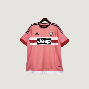 JUVENTUS - MAILLOT RÉTRO 2015/16 - ROSE, NOIR, BLANC