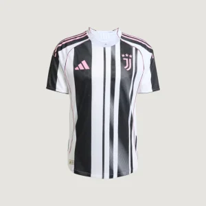 Juventus – Maillot Domicile 25/26 Blanc, Noir & Rose
