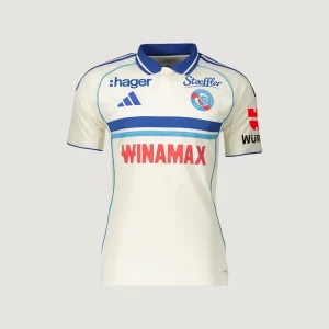 RC Strasbourg – Maillot Extérieur 25/26 – Blanc & Bleu