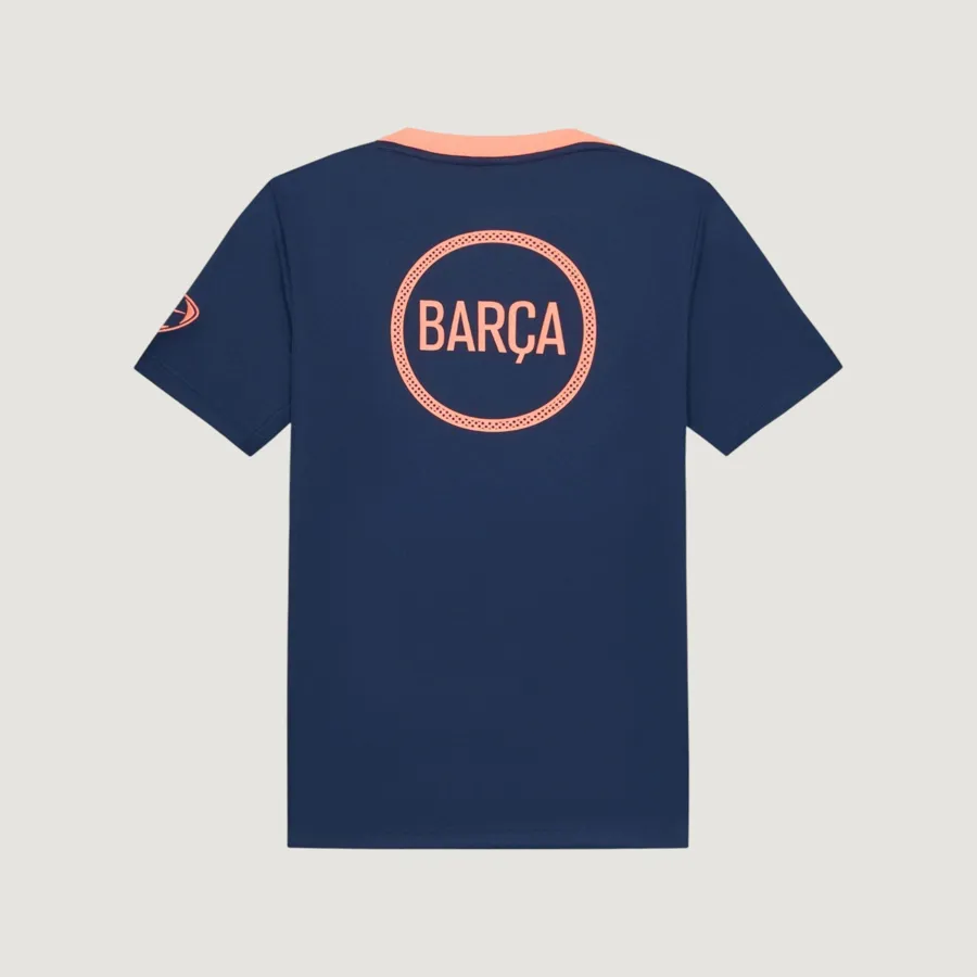 FC Barcelone – Maillot Pré-Match 25/26 – Bleu Marine & Orange