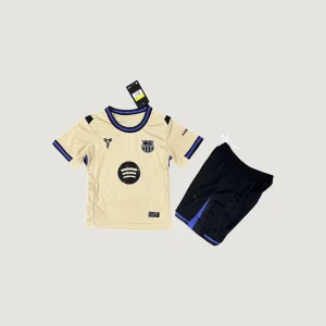 FC Barcelone – Maillot Extérieur Enfant 25/26 – Doré & Noir