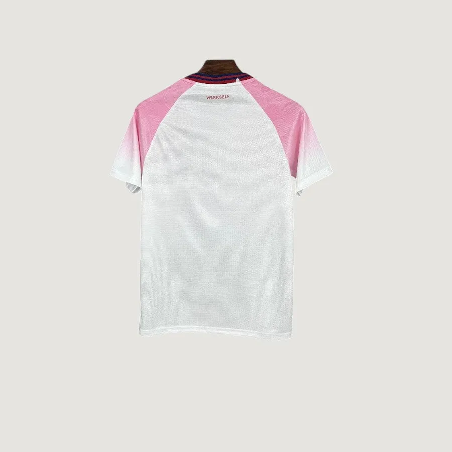 Bayer Leverkusen – Maillot Extérieur 25/26 – Rose & Blanc