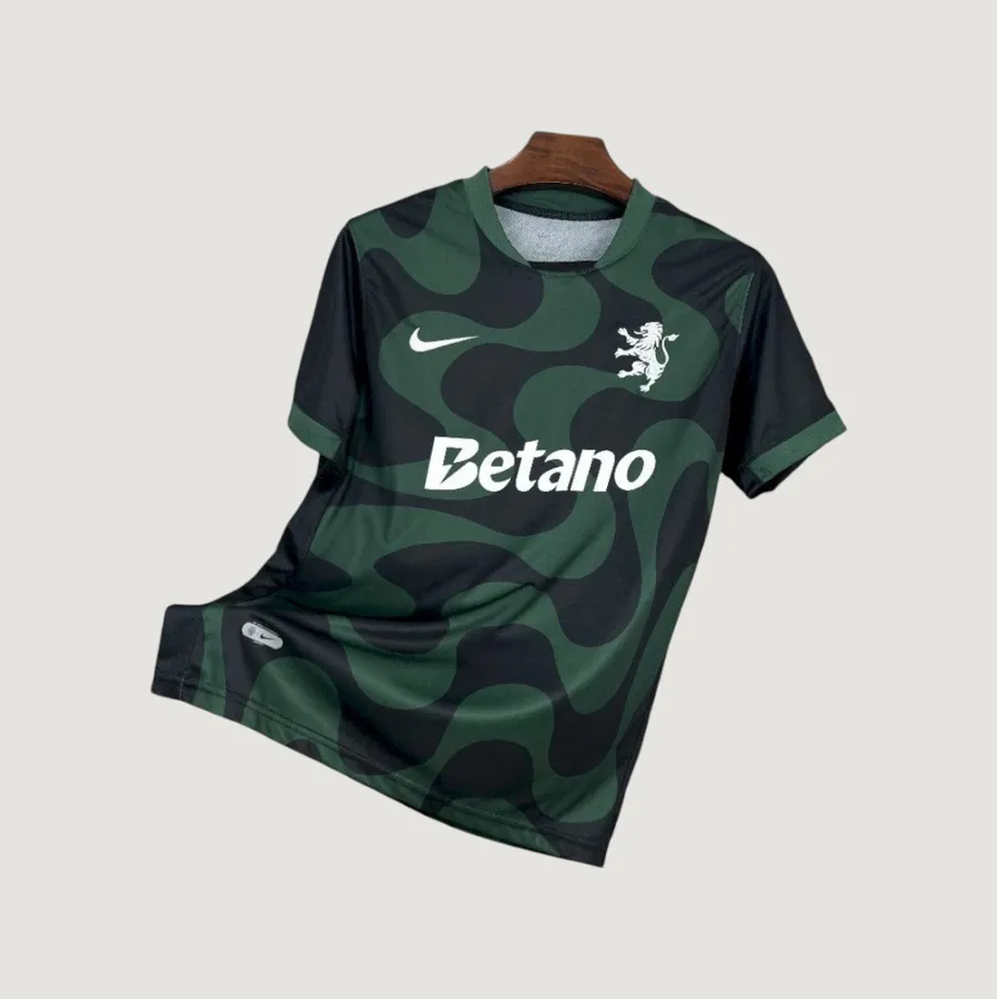 Sporting Portugal – Maillot Extérieur 25/26 – Vert & Noir