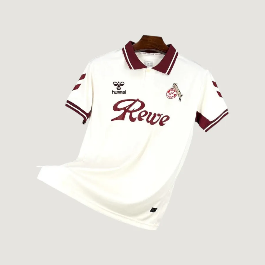 FC Cologne – Maillot Extérieur 25/26 – Blanc & Bordeaux