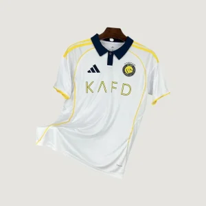 Al Nassr – Maillot Domicile 25/26 – Blanc & Jaune