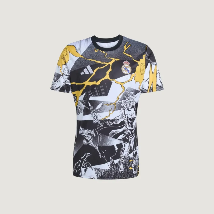 Real Madrid – Maillot Concept 25/26 – Noir, Blanc & Jaune