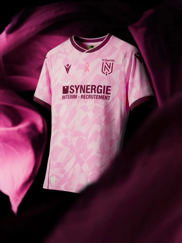 Maillot Octobre Rose du FC Nantes