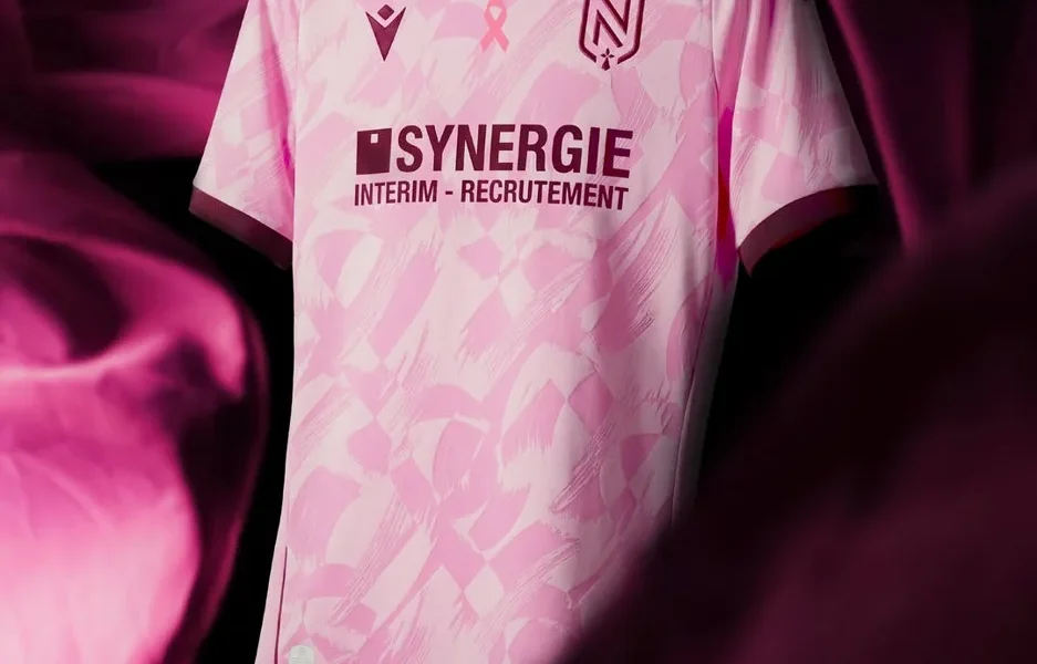Maillot Octobre Rose du FC Nantes