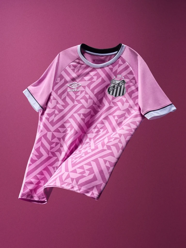 Maillot Octobre Rose du Santos FC